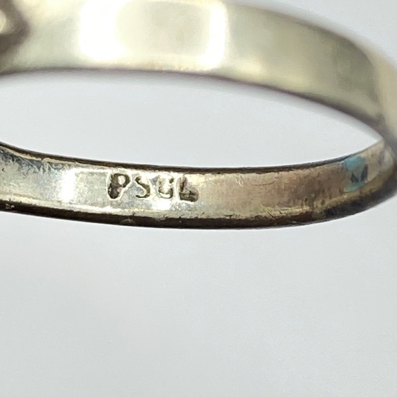 PETER STONE .925 Sterling Ring Malachite Green Celtic Knot Size 7.5 - Picture 6 of 10